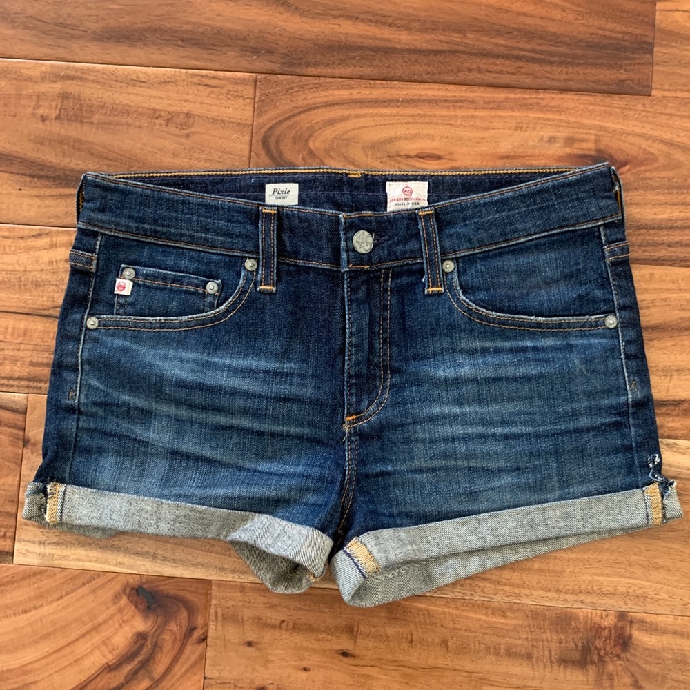 Ag Adriano Goldschmied Pixie Jean Shorts (28)